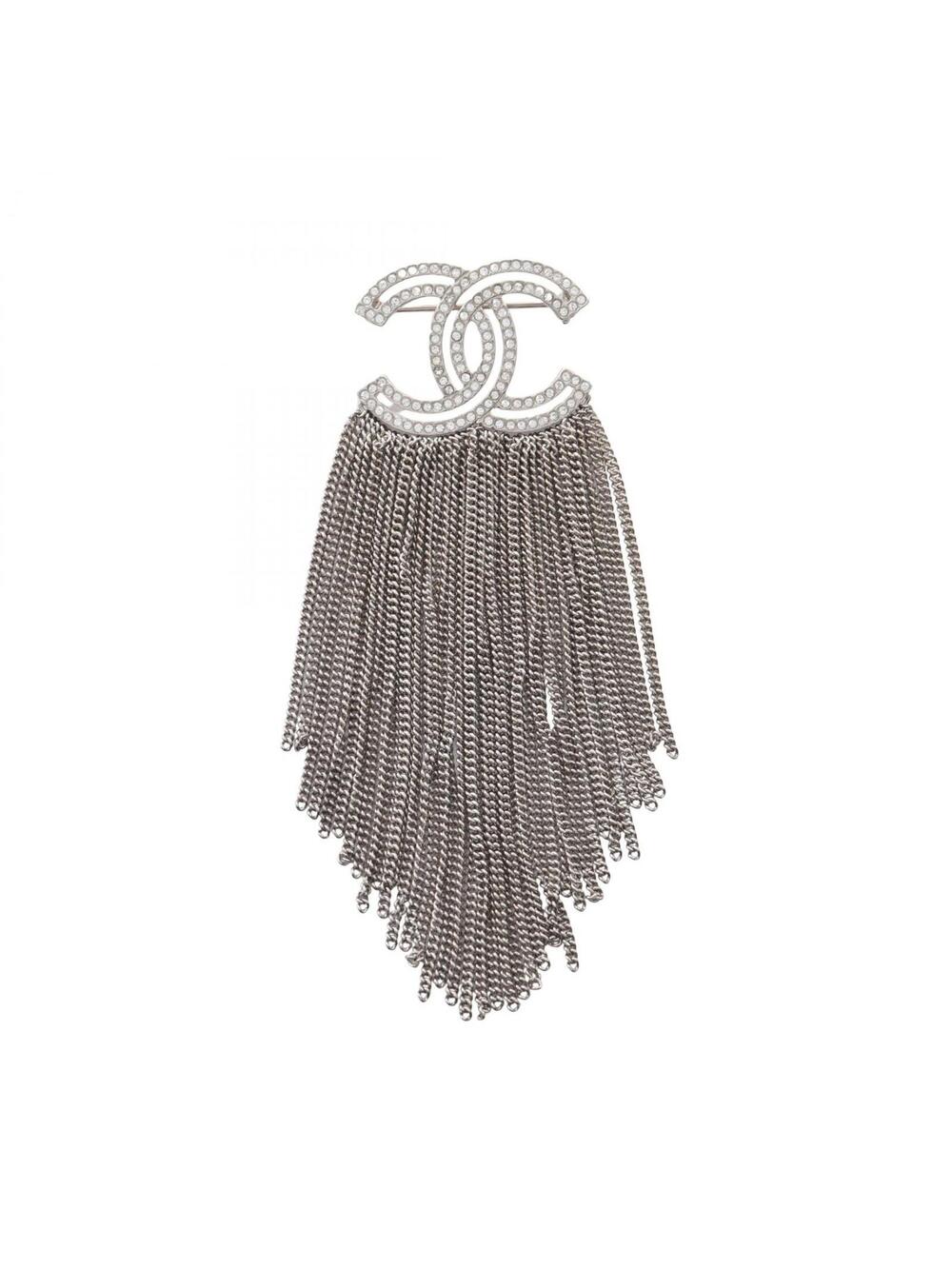 Chanel Coco Mark Fringe Brooch Pin #372296C87B